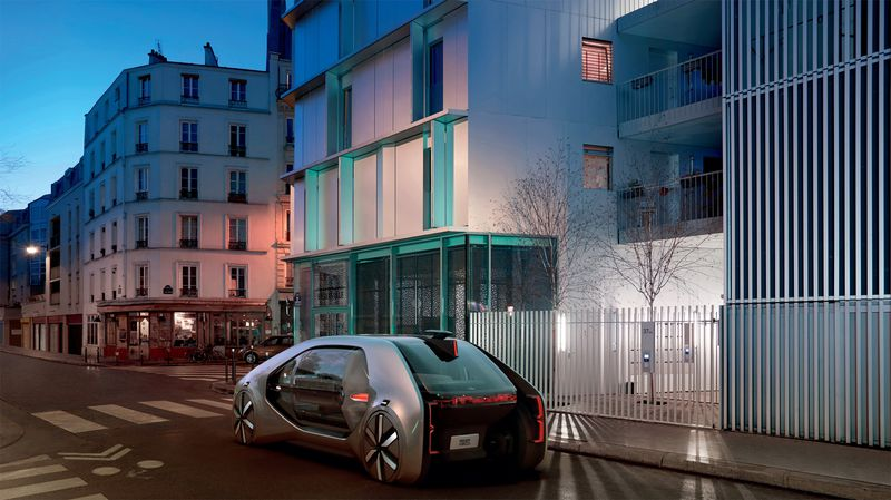 Illustration for article titled Renault Wants To Have This Striking All-Electric Autonomous Car On The Road By 2022